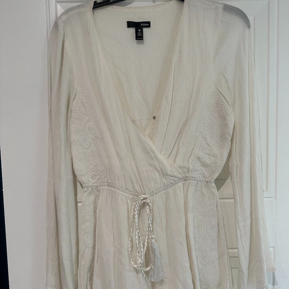 AQUA Long Sleeve Romper